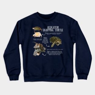 Animal Facts - Alligator Snapping Turtle Crewneck Sweatshirt